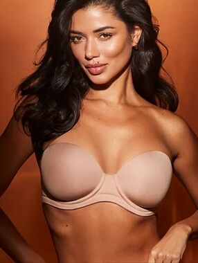 Wacoal Red Carpet Full Busted Strapless Underwire Bra Sand 32DD